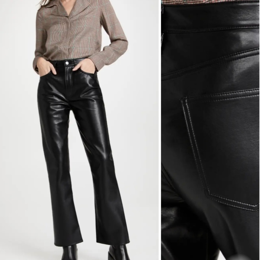 Agolde Leather Midrise Pants